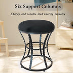 Vanity Chair, Small Velvet Vanity Stool & Ottoman Bench for Bathroom, Dorm - Image 6