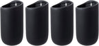 MyGift 7.5 Inch Wall Mounted Modern Matte Black Ceramic Cylindrical Plant - Image 5