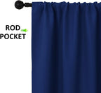 NICETOWN 2 Panels Blackout Curtains, Rod Pocket Thermal Insulated Drapes - Image 2