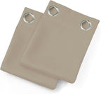 LEMOMO Khaki Thermal Blackout Curtains/38 x 84 Inch/Set of 2 Panels Room - Image 9