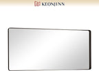 Keonjinn Black Bathroom Mirror for Over Sink, Sandblasted Finish Matte Black - Image 8