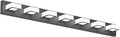 Ralbay 46" LED Modern LED Black Vanity Lights Fixtures 7 Lights Acrylic Matte by RalbayLighting