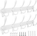 TICONN Wall Mounted Coat Rack, Five Heavy Duty Tri Hooks All Metal Construction by TICONN