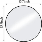 HARRITPURE Round Mirror 15.7 Black Wall Mounted Circle Mirrors Vanity Mirror - Image 6