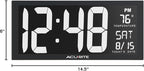 AcuRite 75159M 14.5" Large White LED Digital Clock Inch - Image 7