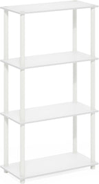 Furinno Turn-N-Tube Storage Shelves, 4-Tier Toolless Book Shelf, Corner Shelf - Image 7