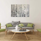 Yihui Arts - One Panel Canvas Wall Art Snowy White Forest Picture Art Print - Image 8