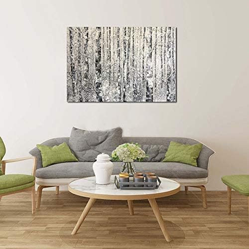 Yihui Arts Modern Birch Tree Canvas Wall Art - Image 8