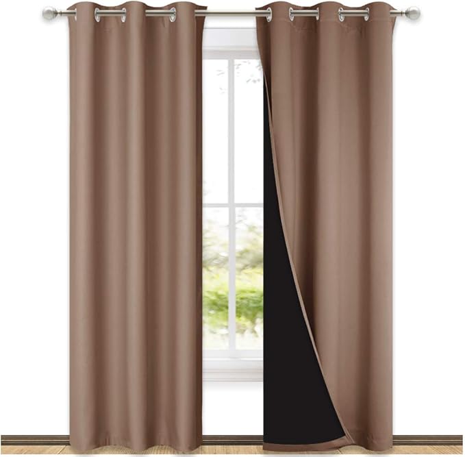 NICETOWN 100% Blackout Curtains Thermal, Noise Cancellation and Privacy Truly by NICETOWN