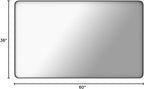 LOAAO Black Metal Framed Bathroom Mirror - Image 9