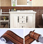UPREDO 3D Decorative Floral Molding Waterproof Wallpaper Border Peel and Stick - Image 4