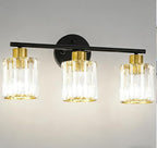 Crystal Bathroom Light Fixtures, Bathroom Lighting Fixtures Over Mirror by Kvhiiw