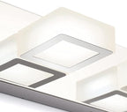 Ralbay LED Modern Chrome Vanity Lights 6 Lights Stainless Steel Acrylic Modern - Image 7