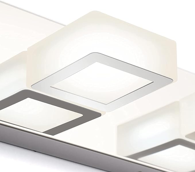 Ralbay LED Modern Chrome Vanity Lights 6 Lights Stainless Steel Acrylic Modern - Image 7