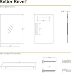Better Bevel Frameless Rectangle Mirror - Image 5