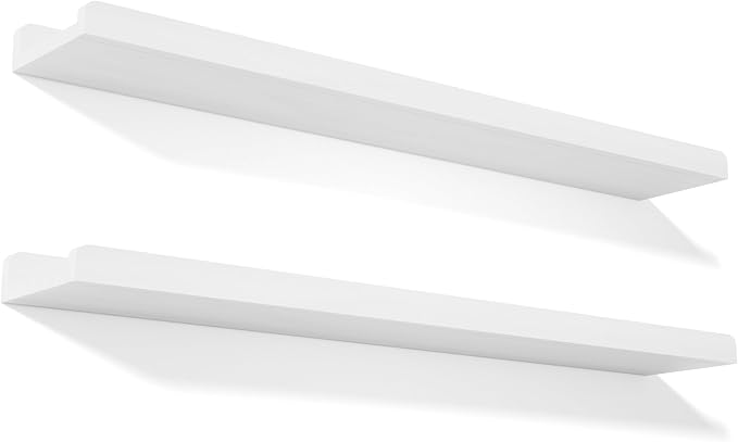 Love-KANKEI 36 Inch Long Floating Shelves Wall Mounted Set of 2, Large Wood by Love-KANKEI