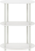 Furinno Turn-N-Tube No Tools 3-Tier Modern Oval Side Display Rack - Image 6