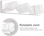 Ralbay Modern LED Chrome Vanity Light Acrylic Stainless Steel - Image 2