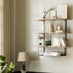 XLHOMO Floating Shelf for Wall- 31.5"x 24" 3+1 Tier Floating Shelves - Image 6