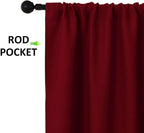 NICETOWN 2 Panels Blackout Curtains, Rod Pocket Thermal Insulated Drapes - Image 2