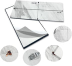 AULIGET 100-Piece White Marble Look Peel and Stick Backsplash Wall Tiles - Image 5