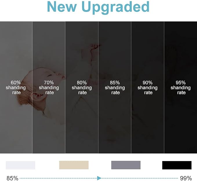 RYB HOME Extra Wide Curtains for Divider Room Separation Soundproof Temporary - Image 7
