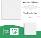 Smooth White Drop Ceiling Tile 2ft x 2ft, Ceiling Panel 24 x 24in – Waterproof - Image 2