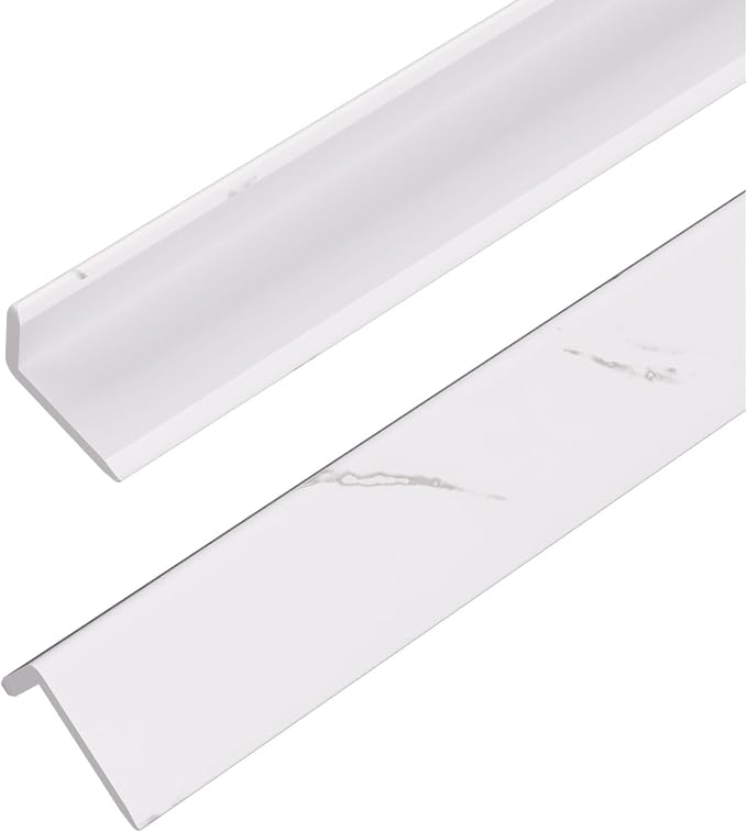 OUZUGIE 8-Pack 57 Inches, WPC Slat Wall Panel Trim, Corner Guard by OUZUGIE