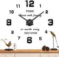 Mintime Modern Frameless DIY Wall Clock Large 3D Wall Watch Mirror Numbers by Asrnten