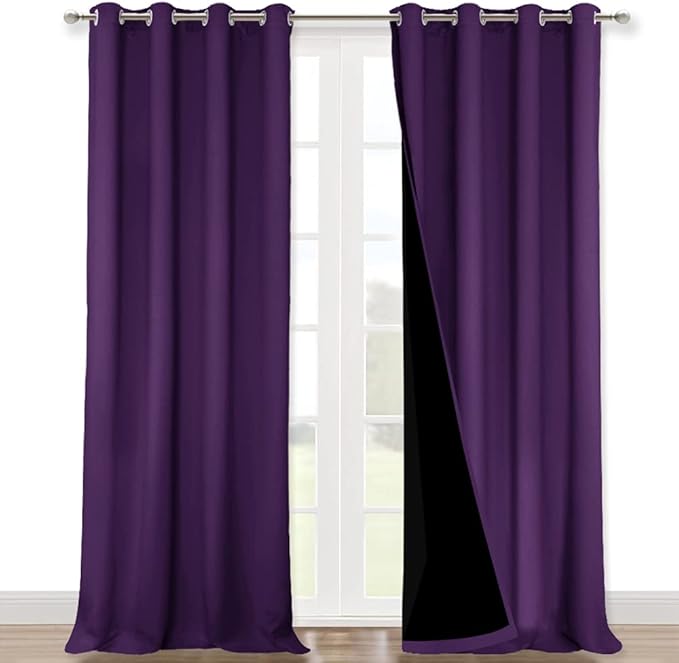 NICETOWN Truly Blackout Drapes for Living Room, Heavy-Duty Full Light Shading by NICETOWN