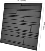 Art3d Decorative 3D Wall Panels 12 Pack 19.7" x 19.7" Creative Wall Panel - Image 4