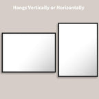 LOAAO 22"X30" Black Rectangle Bathroom Mirror Wall, Matte Black Aluminum Alloy - Image 4