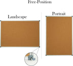 Lockways Large 60" x 36" Large Cork Board Bulletin Board, Framed CorkBoard - Image 3