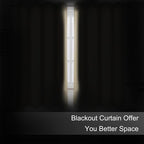 LEMOMO Blackout Curtains 66 x 72 Inch Long Beige Curtains Set of 2 Panels Room - Image 3