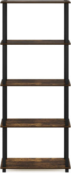 Furinno Turn-S-Tube 5-Tier Multipurpose Shelf Display Rack - Image 6