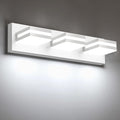IZORRO LED Modern Bathroom Lights Fixtures, Matte White Acrylic Wall Lighting by IZORRO