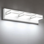 IZORRO LED Modern Bathroom Lights Fixtures, Matte White Acrylic Wall Lighting by IZORRO
