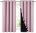 NICETOWN Room Warming Curtains, 100% Blackout Curtains 54 inches Long, 2 Thick by NICETOWN