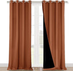NICETOWN 100% Blackout Blinds, Burnt Orange, Laundry Room Decor Window by NICETOWN