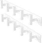 GWAAZXGZ White Wall Mounted Coat Rack – 5 T-Shaped Pegs by GWAAZXGZ