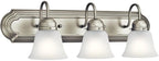 Kichler 24" 3-Light Vanity Bath Light in Brushed Nickel, Modern Bathroom Light - Image 6