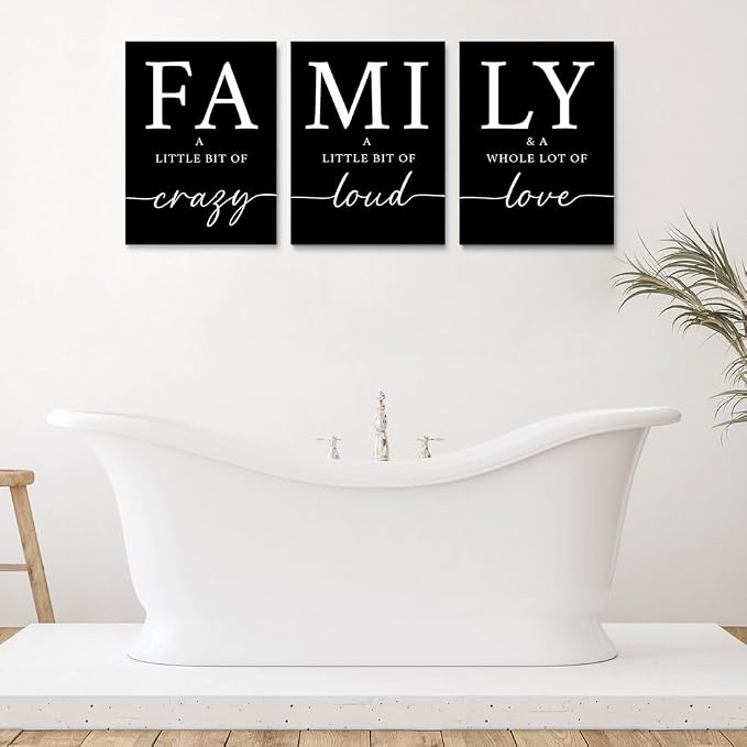 GUBIYU Black Family Home Wall Decor - Image 2