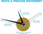 3D DIY Luminous Dial Acrylic Frameless Silent Wall Clock - Image 7
