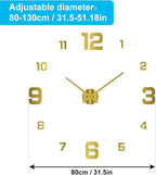 3D DIY Luminous Dial Acrylic Frameless Silent Wall Clock - Image 7