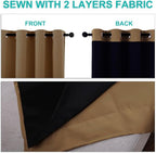 NICETOWN Full Shading Curtains for Windows, 52 inches W x 95 inches L, Super - Image 5