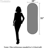 Oval Full Length Mirror, Ultra-Clear Explosion-Proof Dressing Mirror, Simple - Image 2