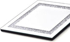 Pibeyer Silver Diamond Shaped Wall Mirror Set of 3, Decorative Crystal Crush - Image 6
