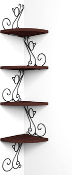 Alsonerbay Corner Shelf Wall Mount, 4 Tier Floating Shelves by Alsonerbay