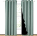NICETOWN 100% Blackout Curtains 84 inches Long, Seafoam Green, 52 inches Wide by NICETOWN