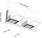 Ralbay Modern LED Vanity Light 2 Light Acrylic Stainless Steel - Image 6